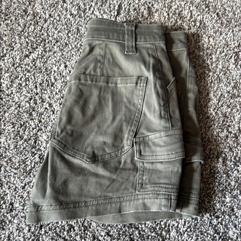 Hollister Olive Green Women Shorts Cargos